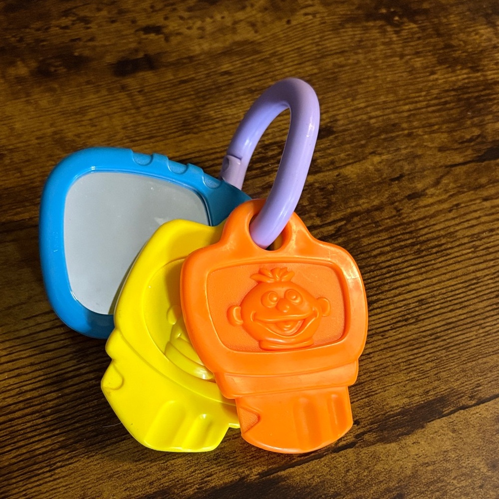Sesame Street Colorful Baby Key Ring Toy